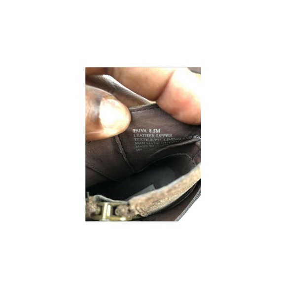 Steve Madden Paiva Brown Leather Western Wear Almond Toe Zip Boots Size 8.5 - Picture 9 of 9